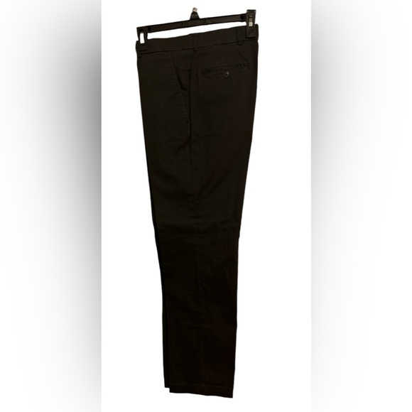 NWT Men’s STAFFORD Classic Fit COTTON TROUSER WAISTBAND DRESS PANTS 30X30 Black - Picture 2 of 11
